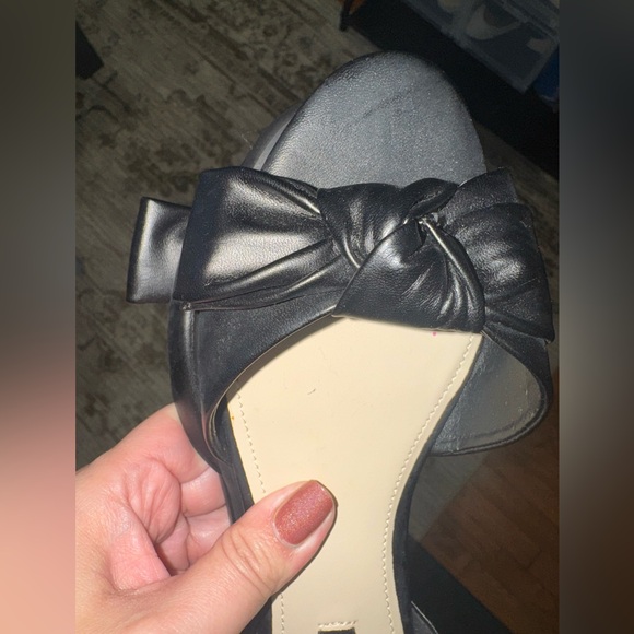 Worn one time only. Nine West black flats - Picture 2 of 6